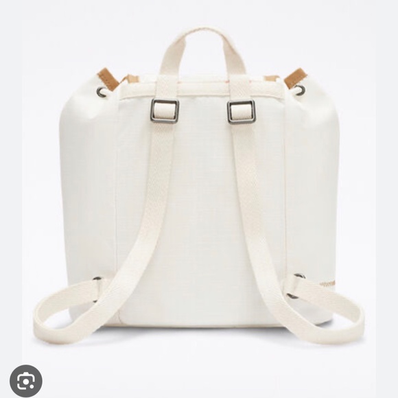 🎒SCHOOL SALE🎒Converse Mini Rucksack Cream Bag Pocket Button 10023000-A01 - Picture 4 of 11